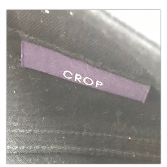 NYDJ not your daughters jeans Black and Embellished cropped capris size 4P - Picture 10 of 10